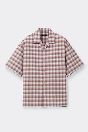 Orange Oversized Double Pocket Half Shirt