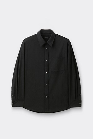 Black Textured Shirt