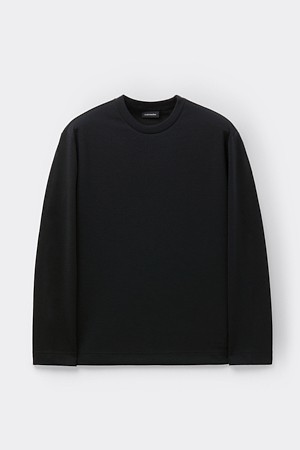 블랙 텍스처 티셔츠