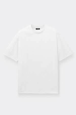 White Woven T-shirt