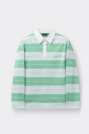 Green Striped Polo