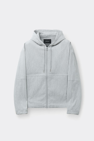 Black Creased Hood Blouson