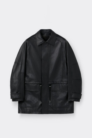 Black Leather Long Coat