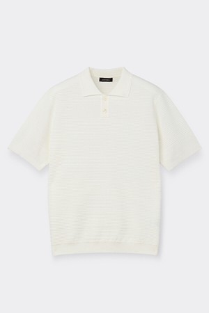 Ivory Stripes Textured Collar Sweater