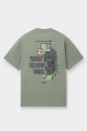 [Vincent] Khaki Graphc T-Shirt