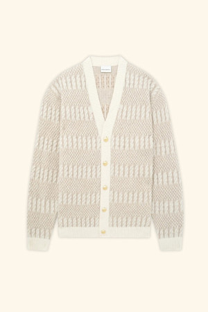 Le Cardigan Torsades Bicolore