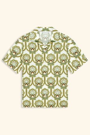 Chemise Lin Tapisserie Florale