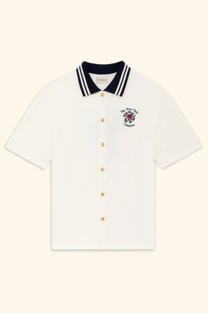 Chemise Piquée Slogan Rose