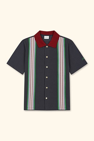 Stripes Band Piqué Shirt