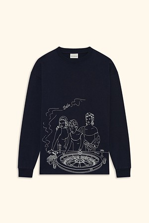 Casino Scene Longsleeve Printed Tee-Shirt