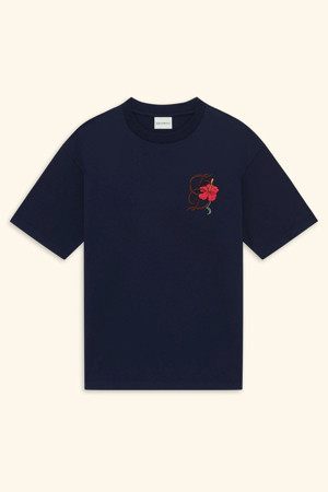 T-Shirt D Hibiscus Brodée