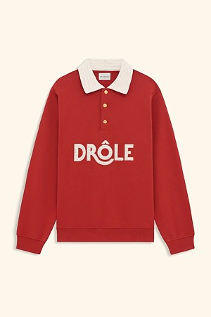 Polo Drôle Col Crochet