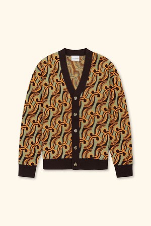 D Mirror Abstrait Cardigan