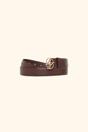 Leather D-Miroir Belt