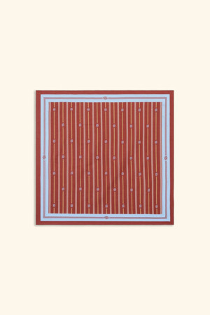 Foulard Rayure Monogramme