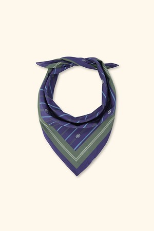 Bandana monogram stripes print
