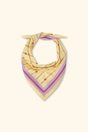 Bandana monogram stripes print