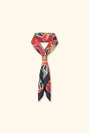 Bandana print Flamingo silk