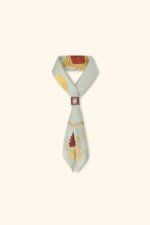 Bandana print rings silk