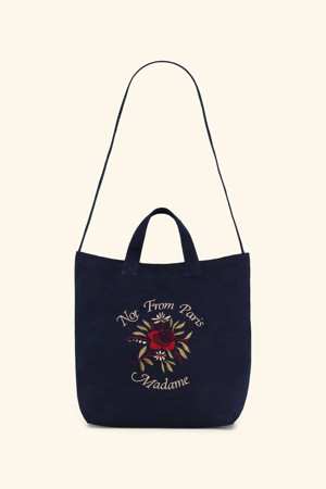 Sac Tote Slogan Rose