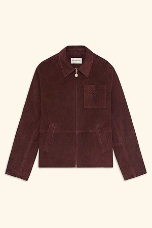 D Mirror Zipped Leather Jacket
