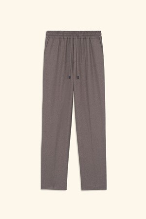 Elastic Waist Flannel Pants