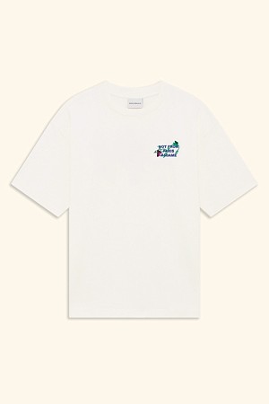 Vine Embroidered Slogan T-shirt