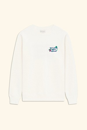 Vine Embroidered Slogan Sweatshirt