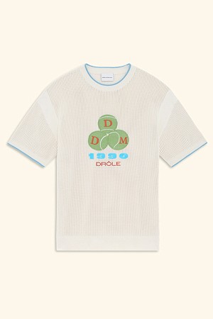 Drôle 1990 Openwork Knit T-shirt