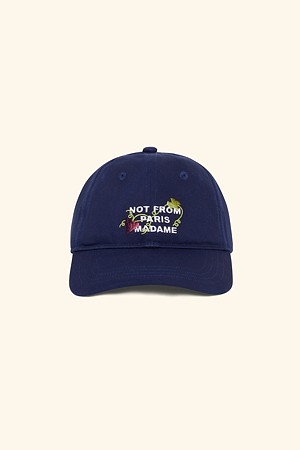 Vine Embroidered Slogan Cap