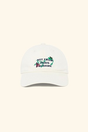 Vine Embroidered Slogan Cap