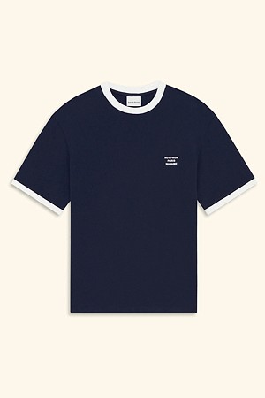 Contrasted Slogan T-shirt