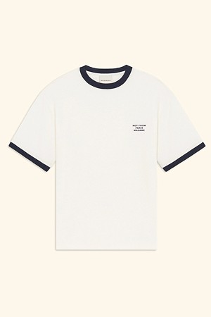 Contrasted Slogan T-shirt