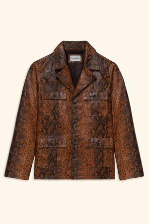 Veste Cuir Python