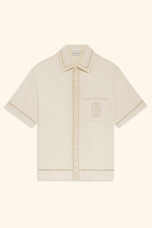 Chemise Broderie D Miroir Coton