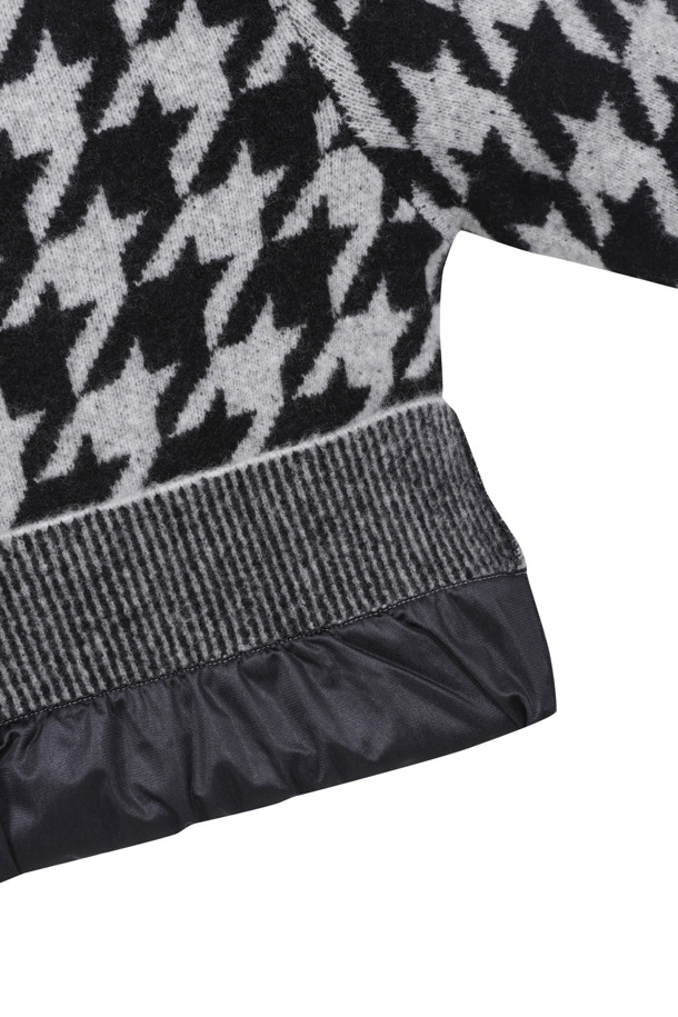 ELORD - 니트 - CHECK PATTERN SWEATER (WINDPROOF)