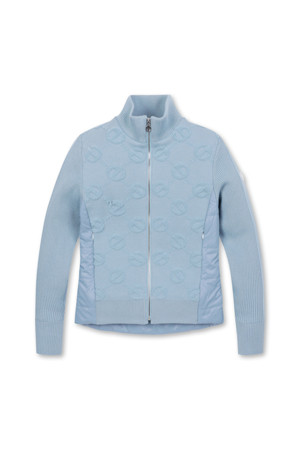 EMROIDERY FULL ZIP HYBRID PADDING JUMPER (WINDPROOF)