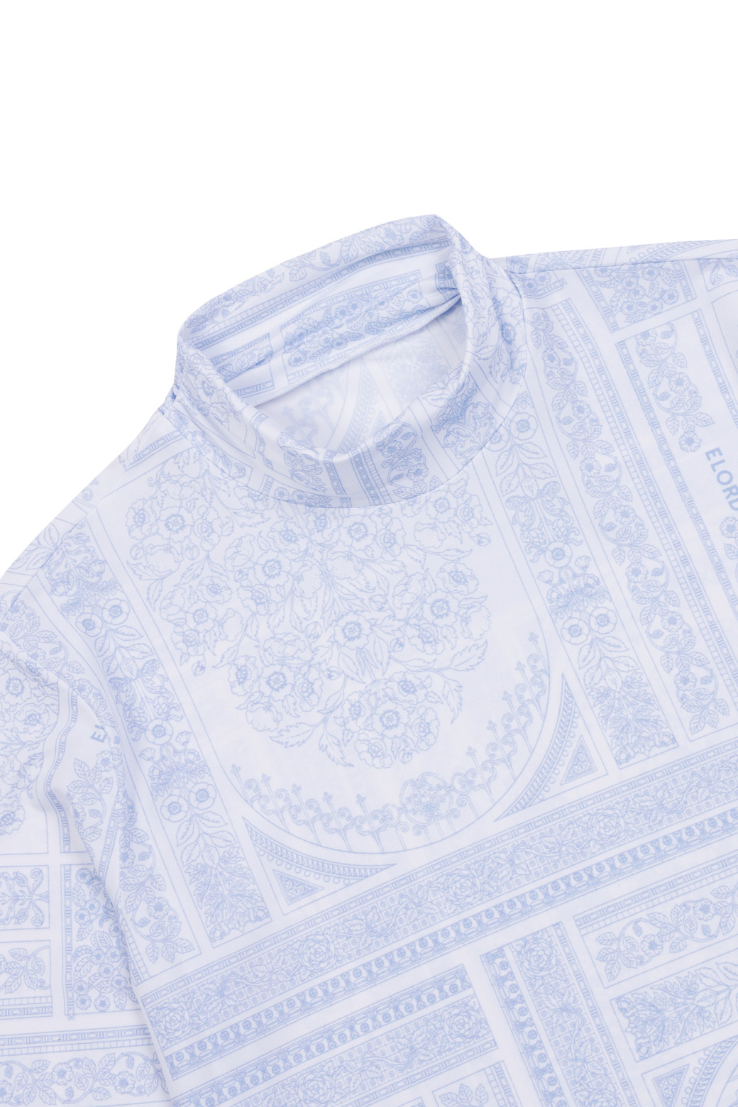 ELORD - 긴팔티셔츠 - DARIA SONG ARCH HIGH NECK(Blue)