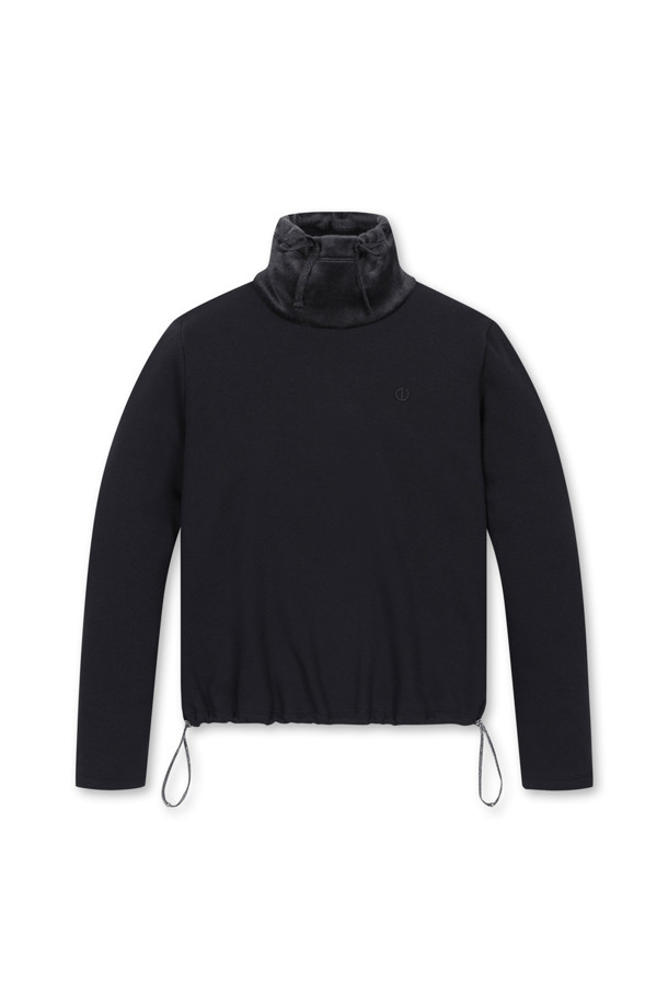 ELORD - 긴팔티셔츠 - MINK FLEECE HIGH NECK(Black)