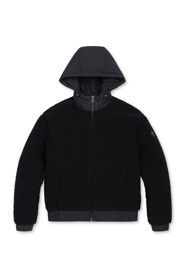 ELORD - 긴팔티셔츠 - COCOON HOODIE JUMPER(Black)