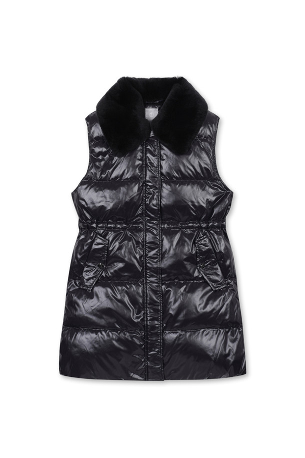 ELORD - 베스트 - REX FUR NECKLESS LONG DOWN VEST