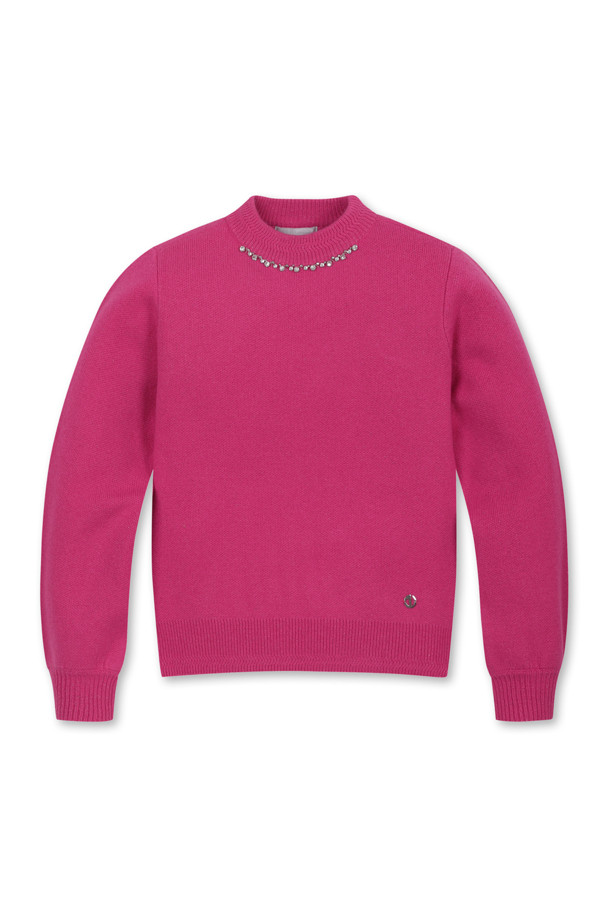 ELORD - 니트 - JEWEL VOLUME FIT SWEATER(Hot Pink)