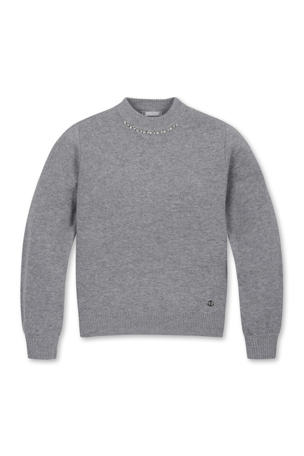 ELORD - 니트 - JEWEL VOLUME FIT SWEATER(Silver)