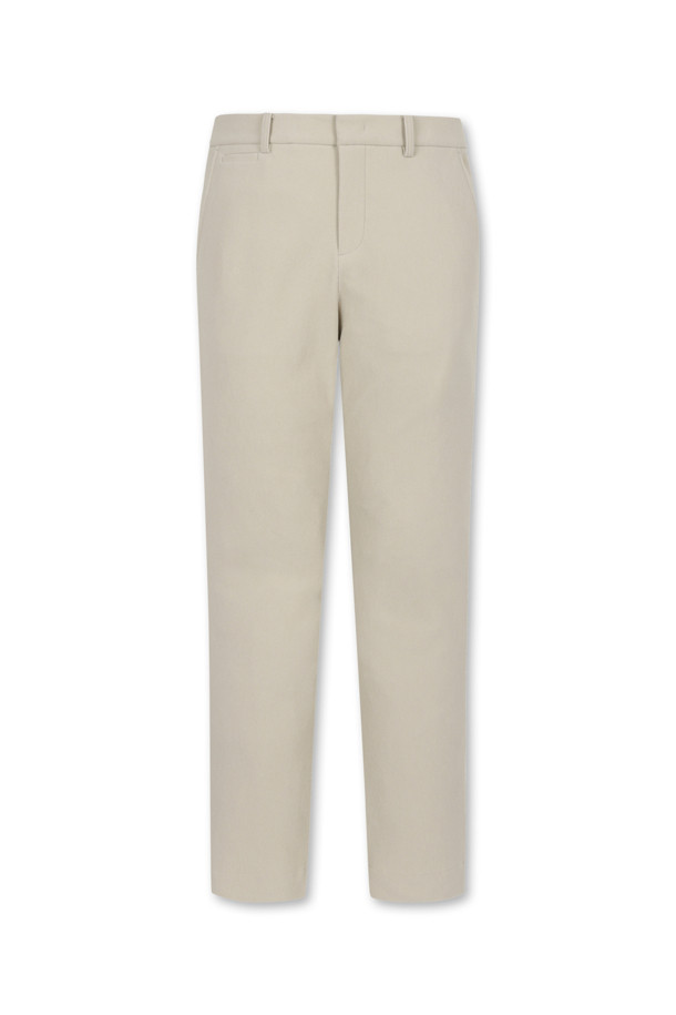 ELORD - 롱팬츠 - VERTICAL WARM TRICOT PANTS(Beige)