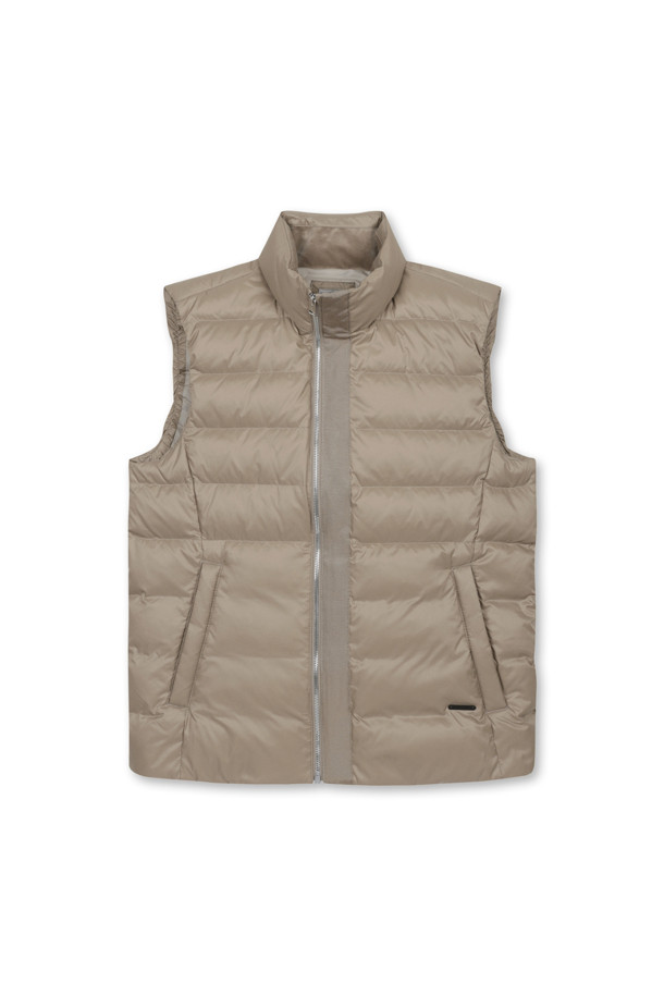 ELORD - 베스트 - GLOSSY LIGHTWEIGHT DOWN VEST(Beige)