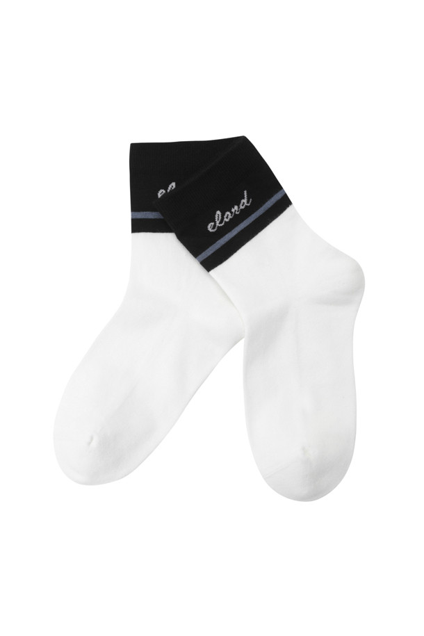 ELORD - 양말 - WOMEN MID LENGTH SOCKS(Silver)