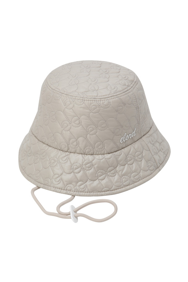 ELORD - 모자 - WOMEN QUILTED BUCKET HAT(Beige)