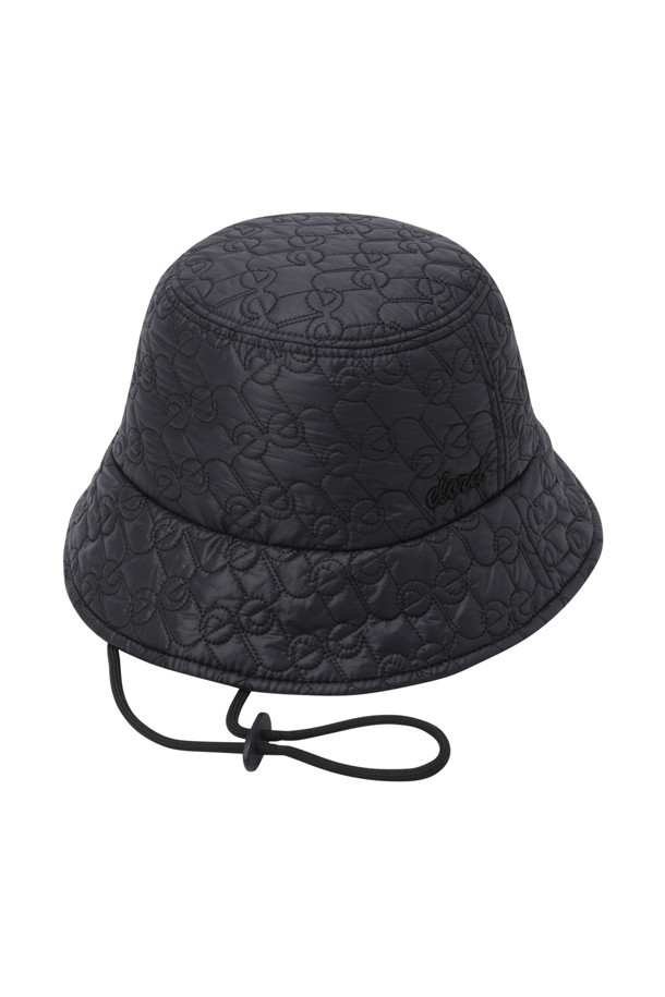 ELORD - 모자 - WOMEN QUILTED BUCKET HAT(Black)