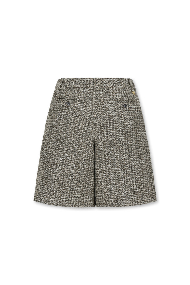 ELORD - 하프팬츠 - SPANGLE TWEED HALF PANTS