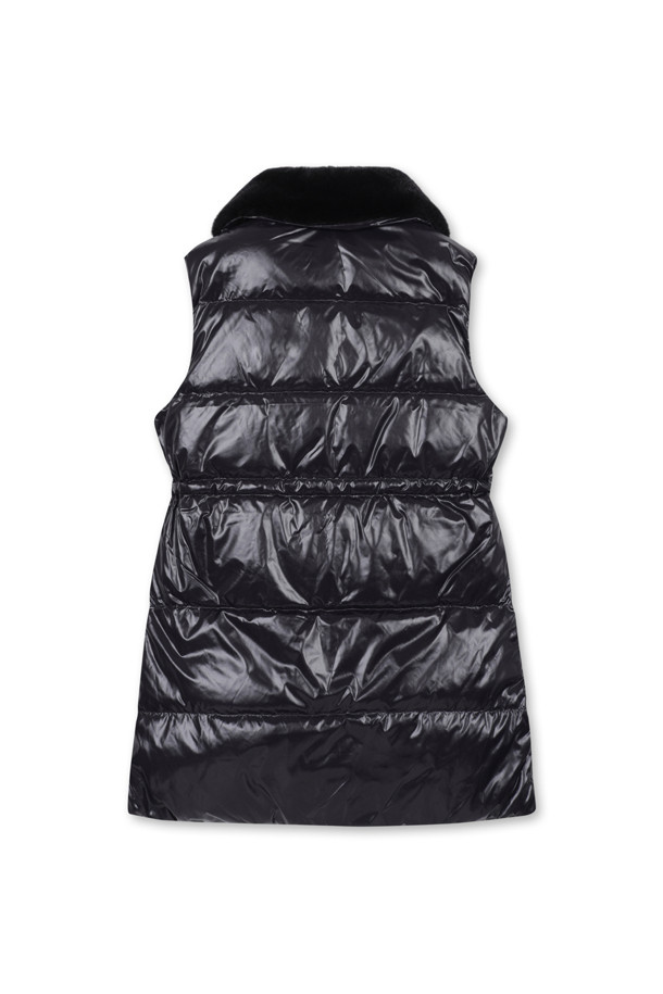 ELORD - 베스트 - REX FUR NECKLESS LONG DOWN VEST